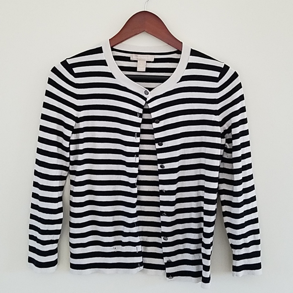 Banana Republic striped cardigan, S